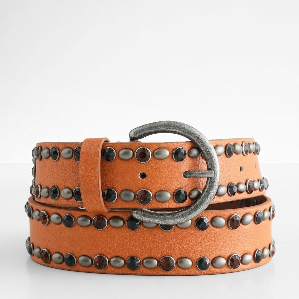 Free People Rockaway Stud Leather Belt